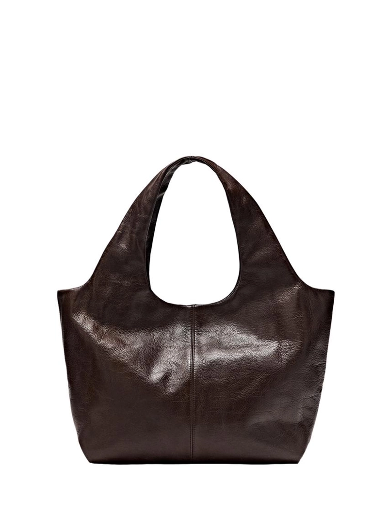 Сумка среднего размера из натуральной кожи nappa