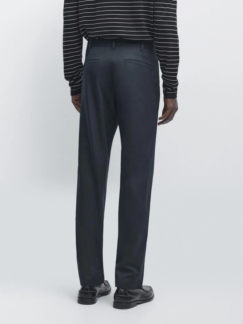 Брюки из смесового хлопка в узком крое