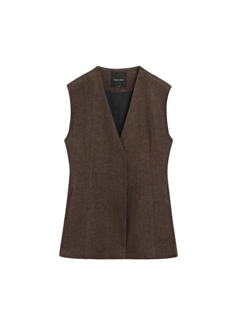 Жилет для льняного костюма