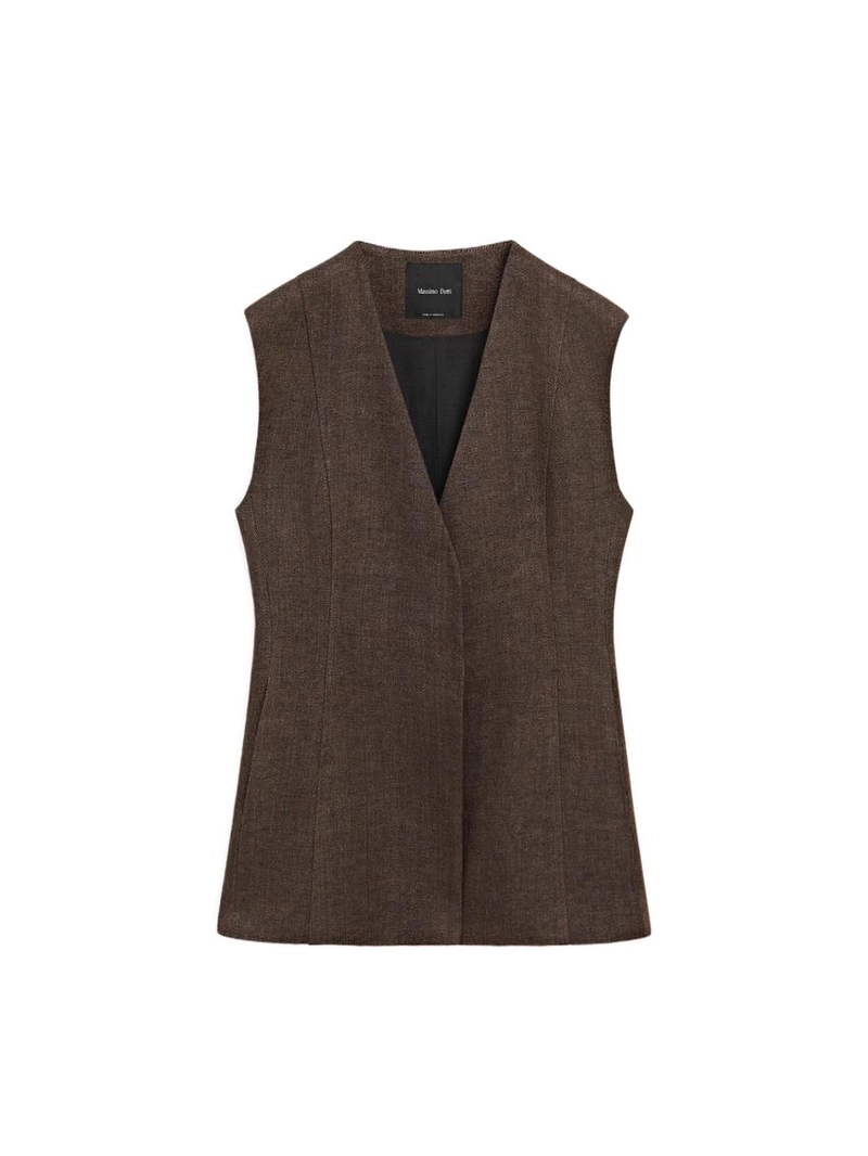 Жилет для льняного костюма