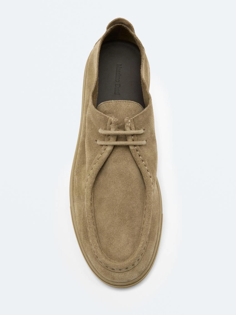 Мягкие кожаные туфли с мокасиновым мысом