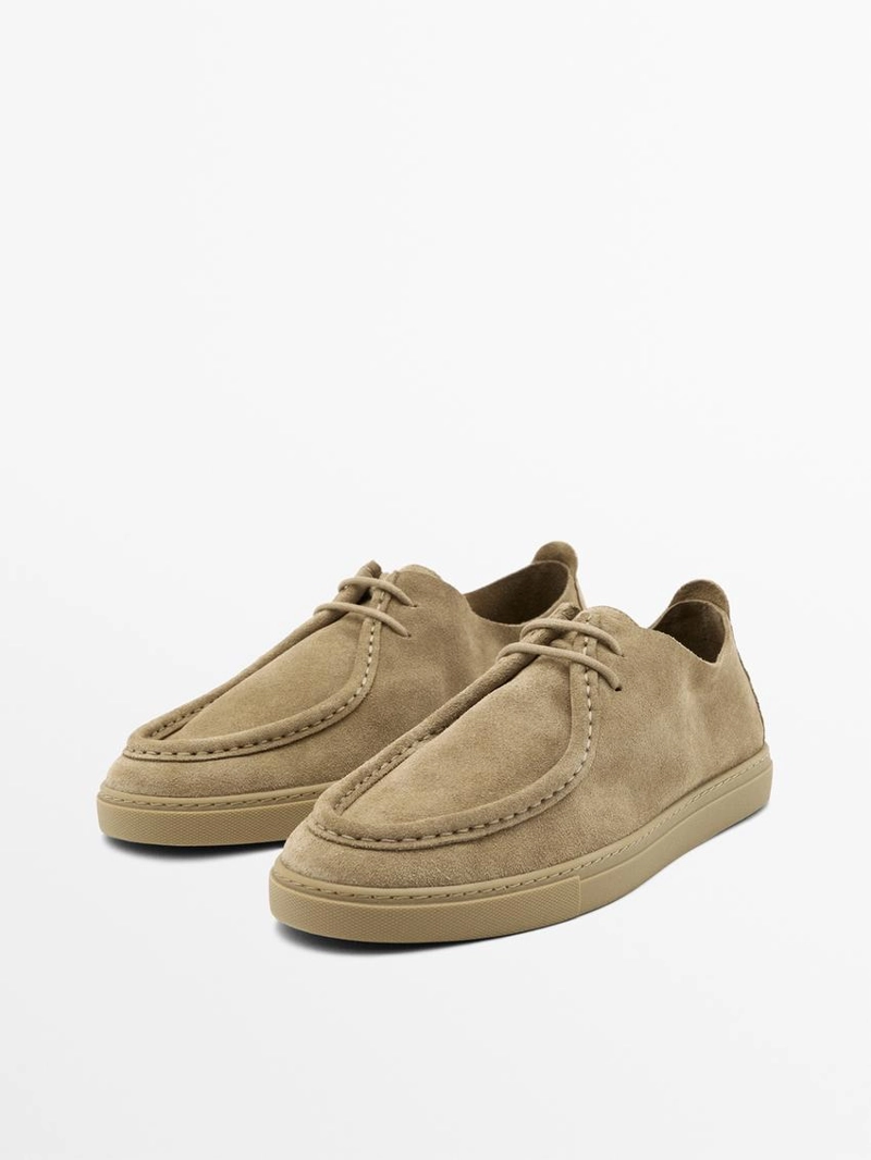 Мягкие кожаные туфли с мокасиновым мысом