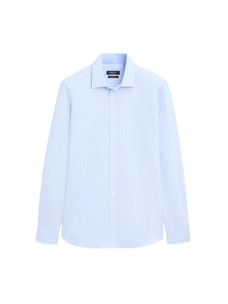 Рубашка с приталенным кроем в полоску