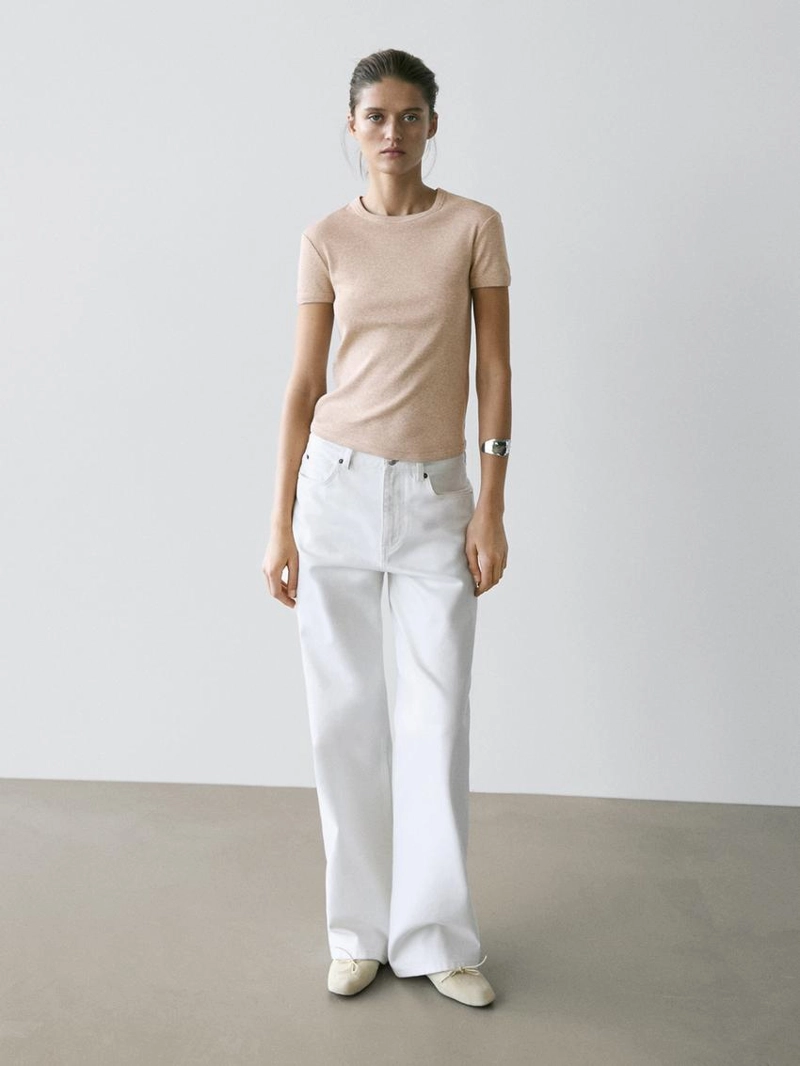 Футболка из хлопка с короткими рукавами