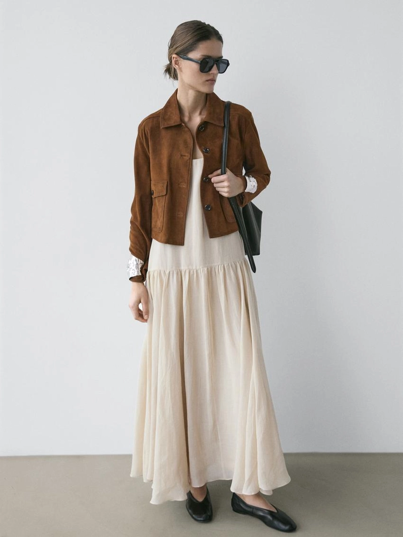 Куртка из замши