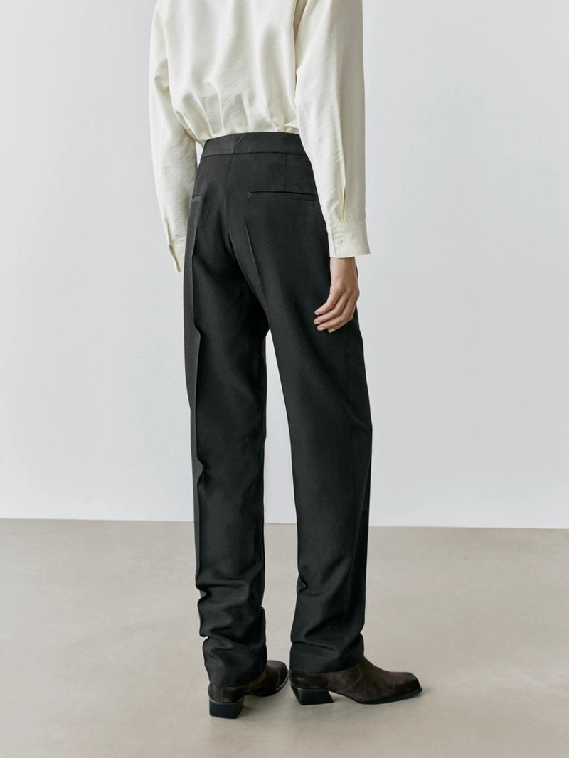 Брюки костюмные из крепа