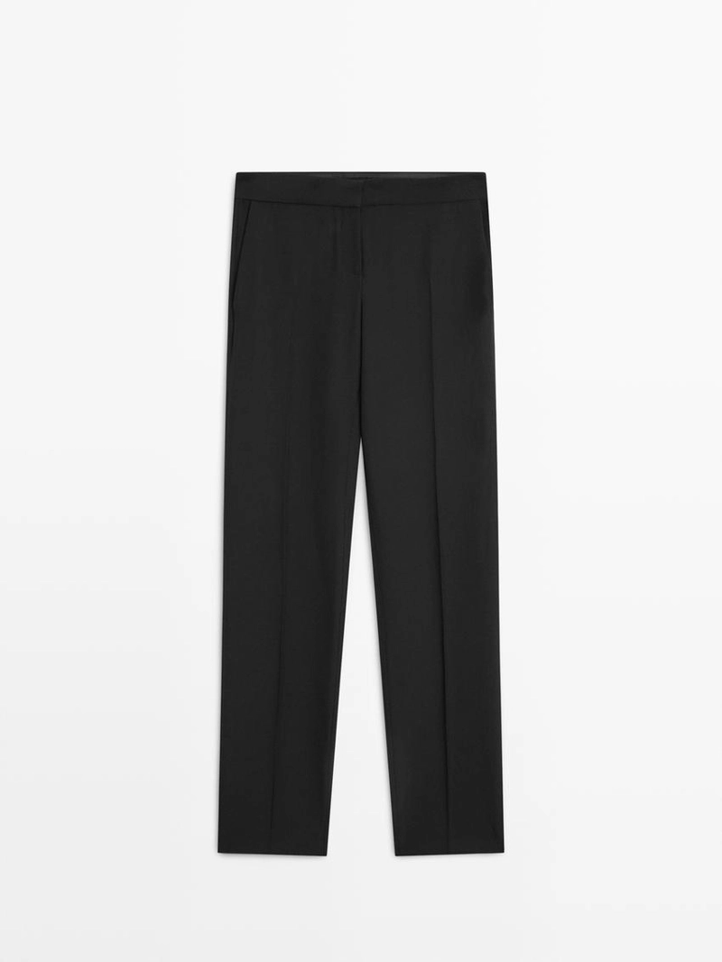 Брюки костюмные из крепа