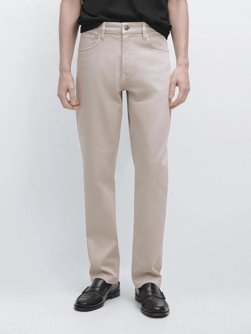 Джинсы с зауженным кроем