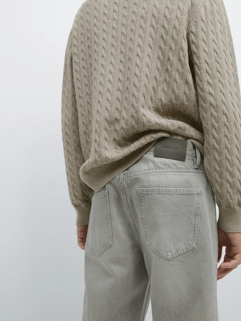 Джинсы прямого кроя massimo dutti