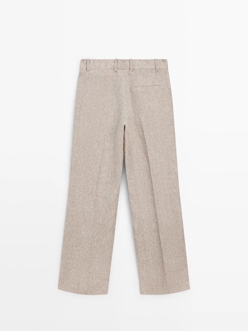 Льняные брюки-костюм