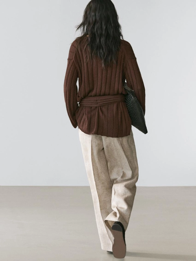 Льняные брюки-костюм