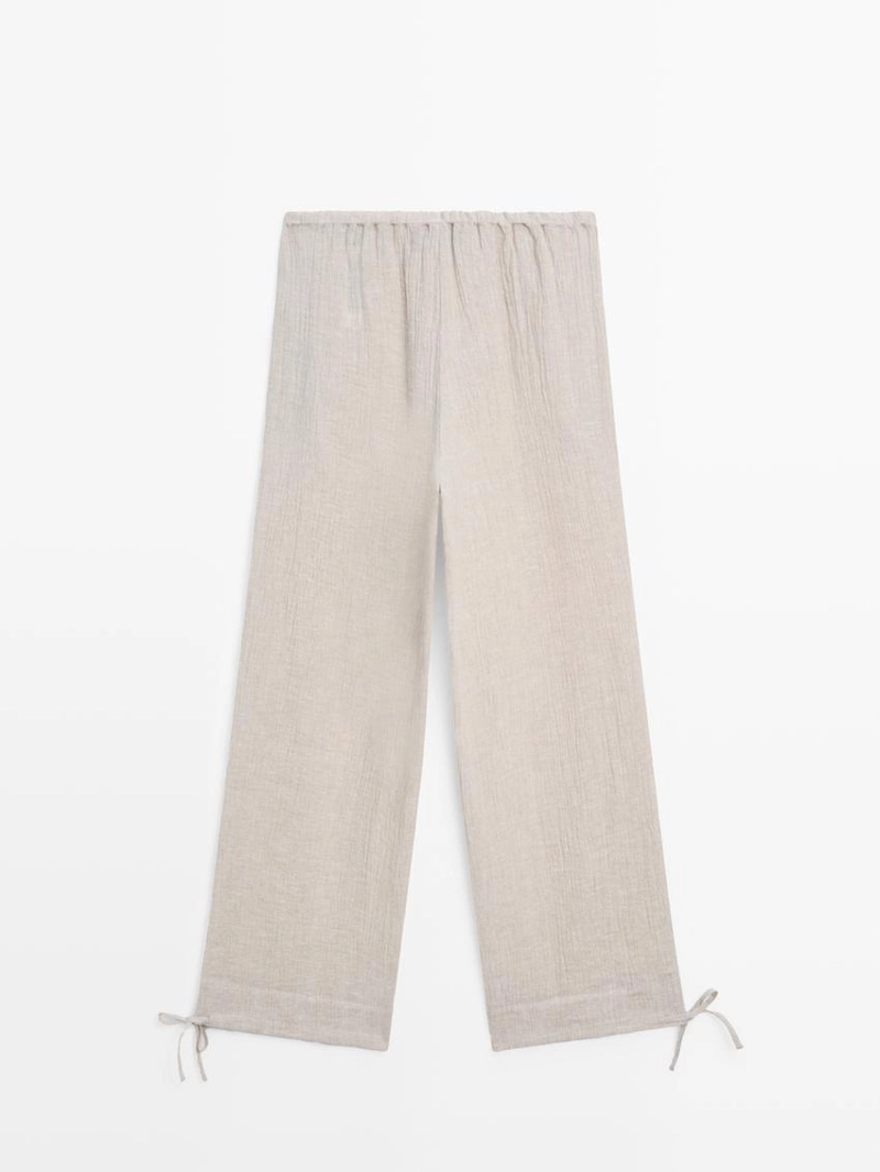 Брюки из 100% льна