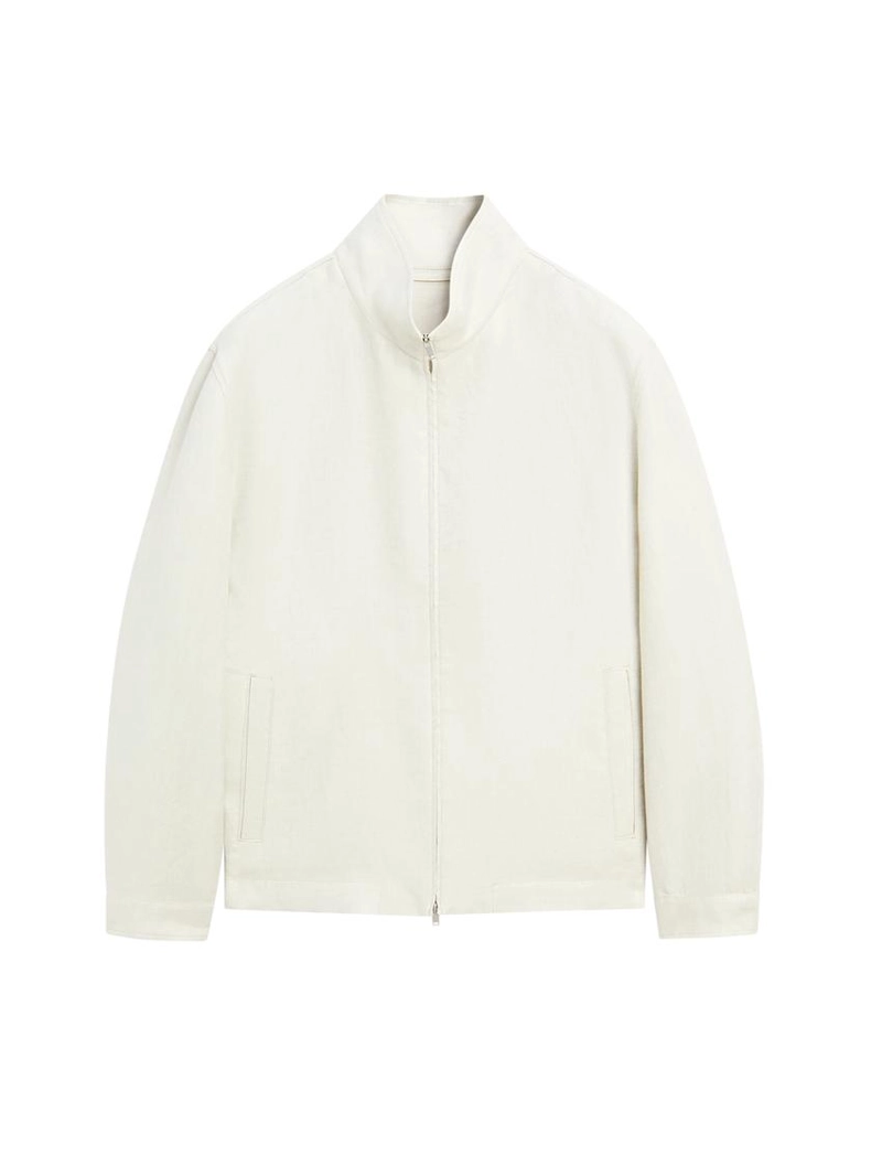 Пиджак с отложным воротником из 100% льна