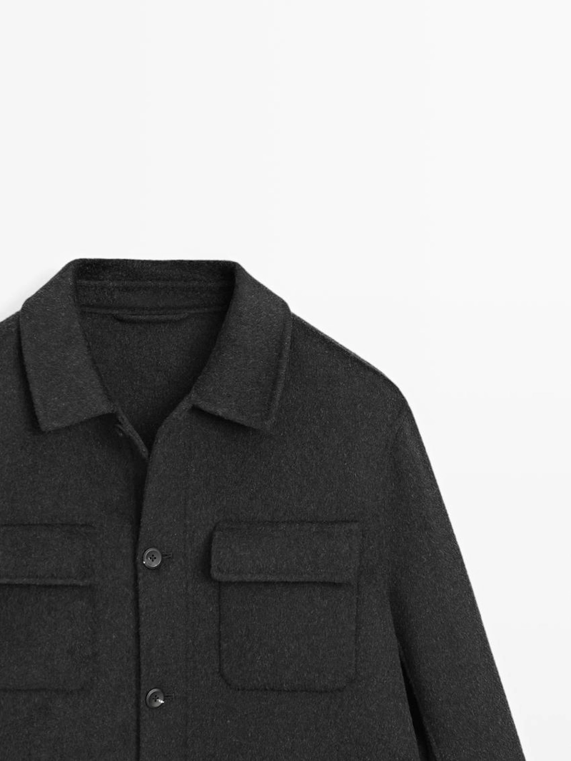 Пиджак из шерстяной смеси с карманами