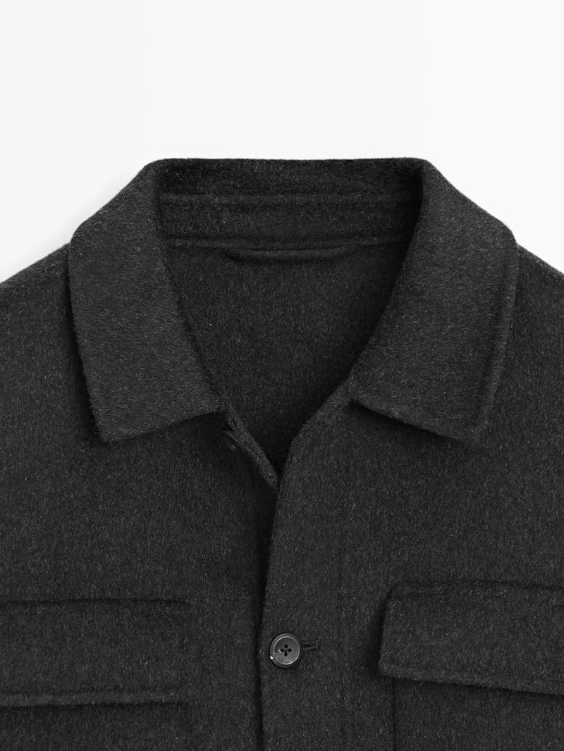 Пиджак из шерстяной смеси с карманами