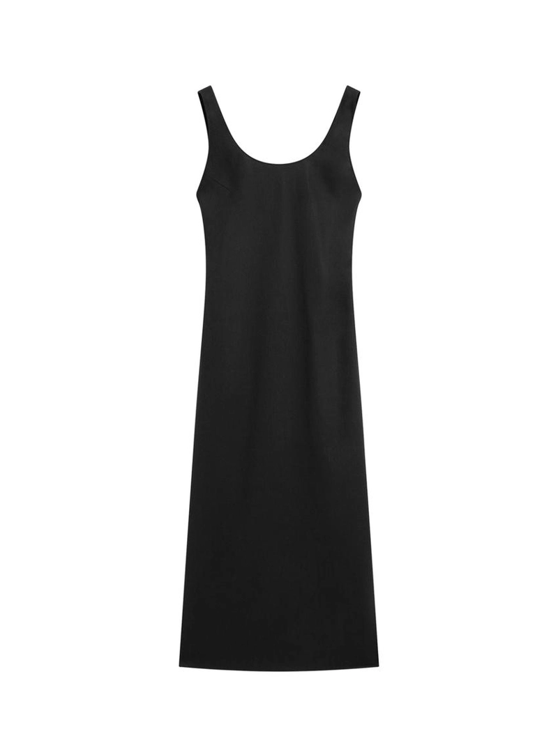 Платье мини с круглым вырезом