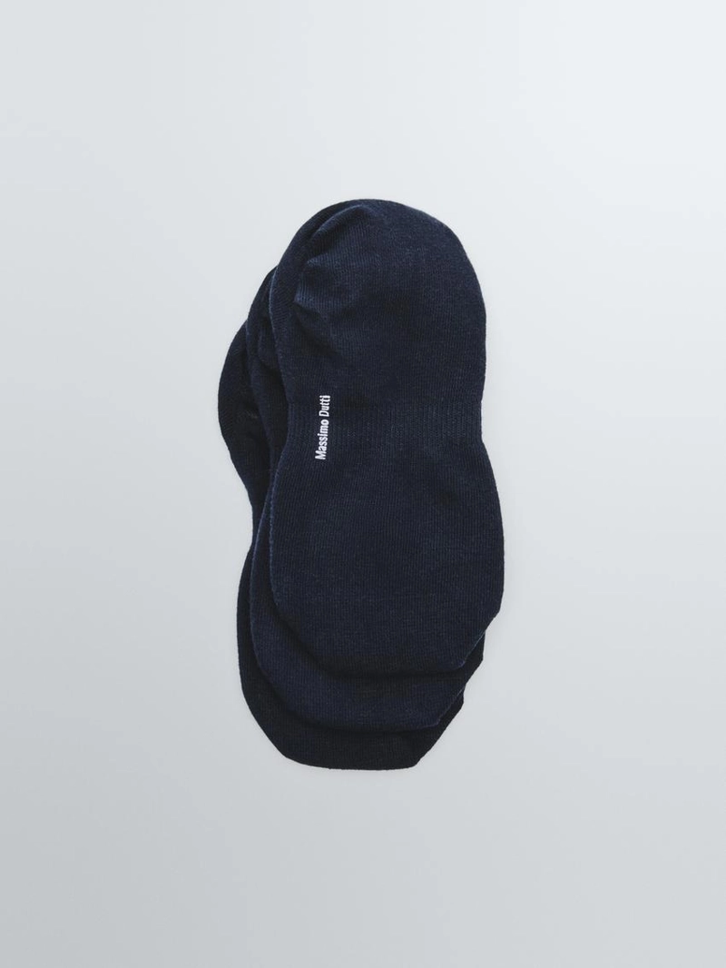 Набор из 3 пар невидимых носков из хлопкового смесового материала