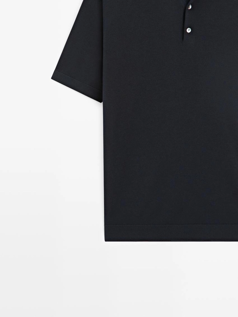 Поло из хлопкового трикотажа
