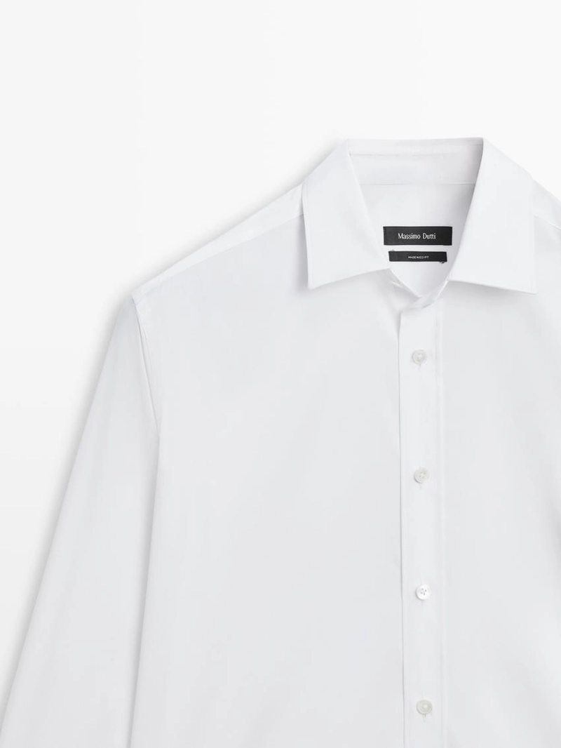 Рубашка из хлопково-вискозного трикотажа