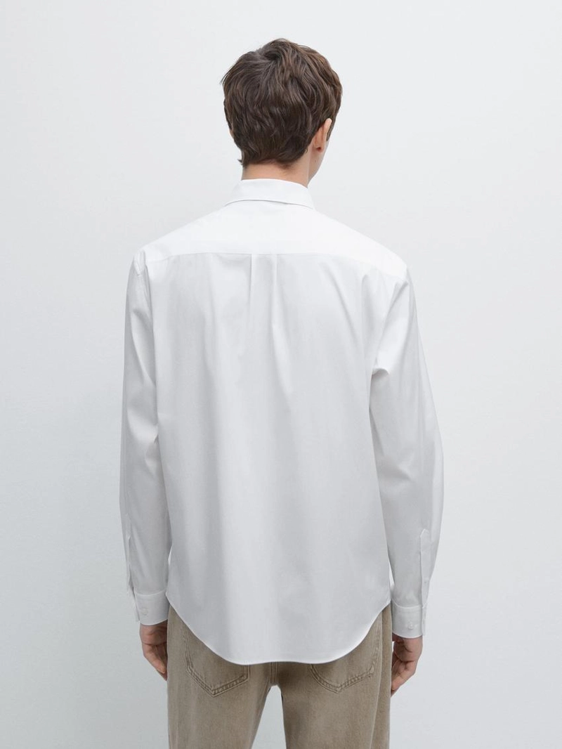 Рубашка из хлопково-вискозного трикотажа