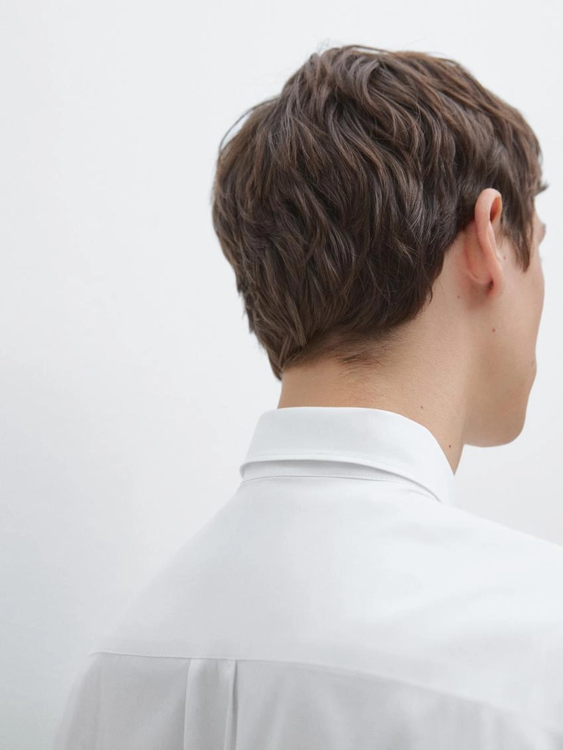 Рубашка из хлопково-вискозного трикотажа