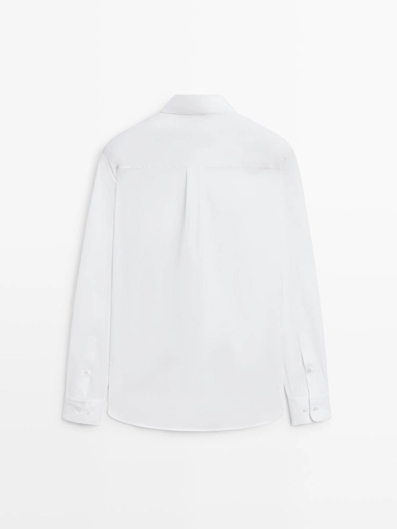 Рубашка из хлопково-вискозного трикотажа