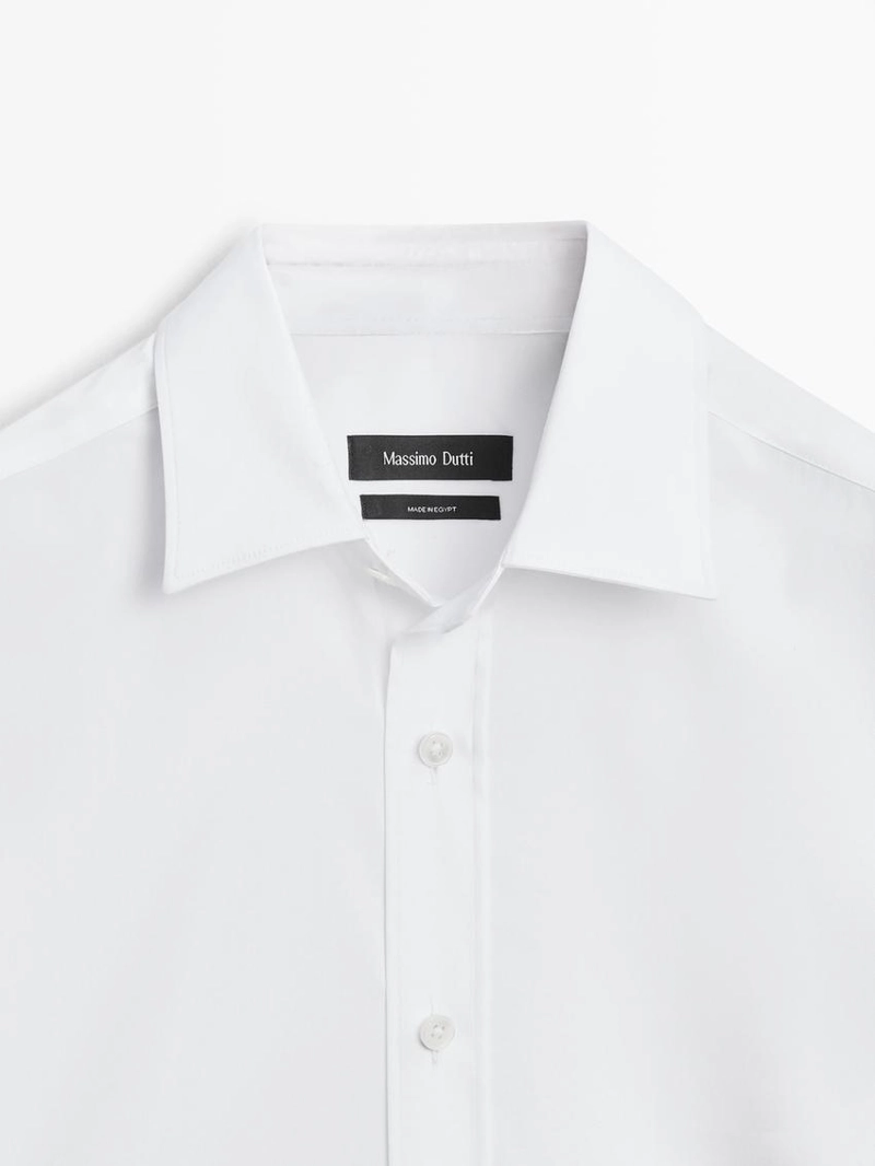 Рубашка из хлопково-вискозного трикотажа