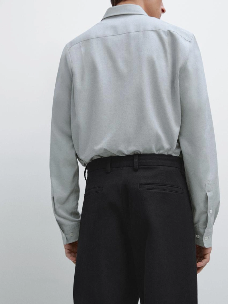 Хлопковые брюки из твила с эластичным поясом