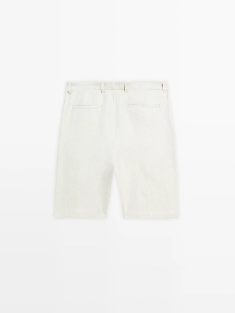 100% льняные бермуды