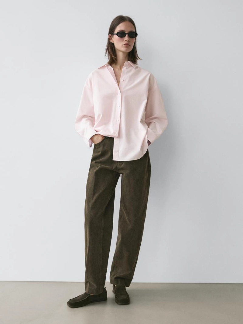 Рубашка из поплина и хлопковой смеси