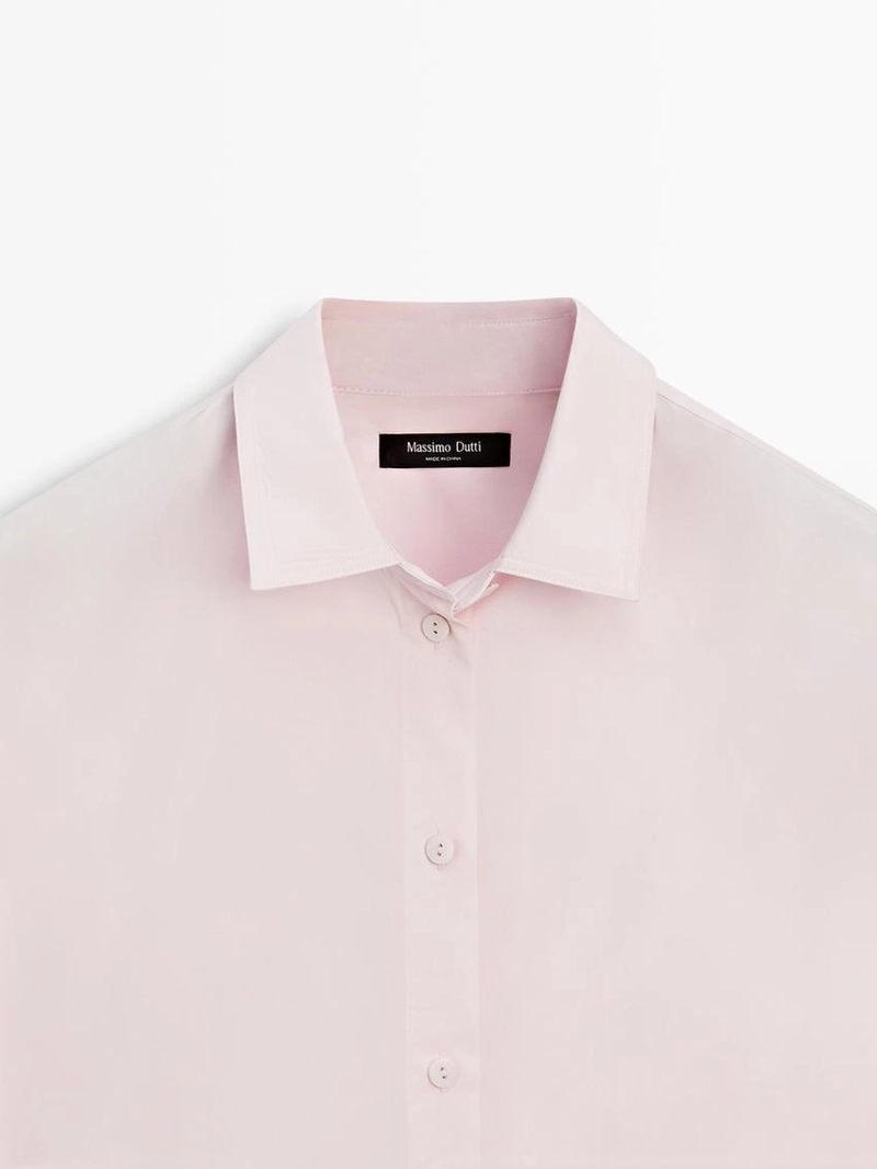 Рубашка из поплина и хлопковой смеси