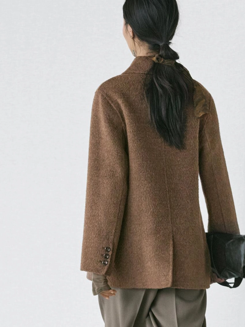 Пальто из шерстяной смеси с двубортной застежкой