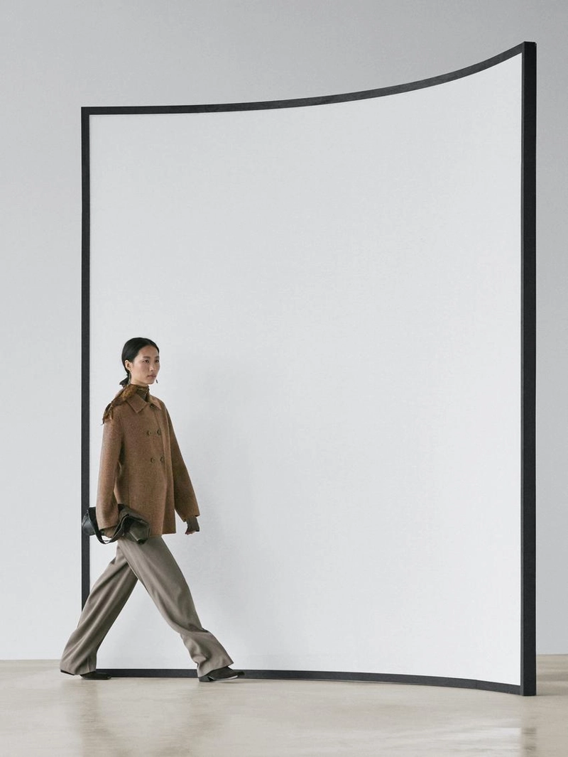 Пальто из шерстяной смеси с двубортной застежкой