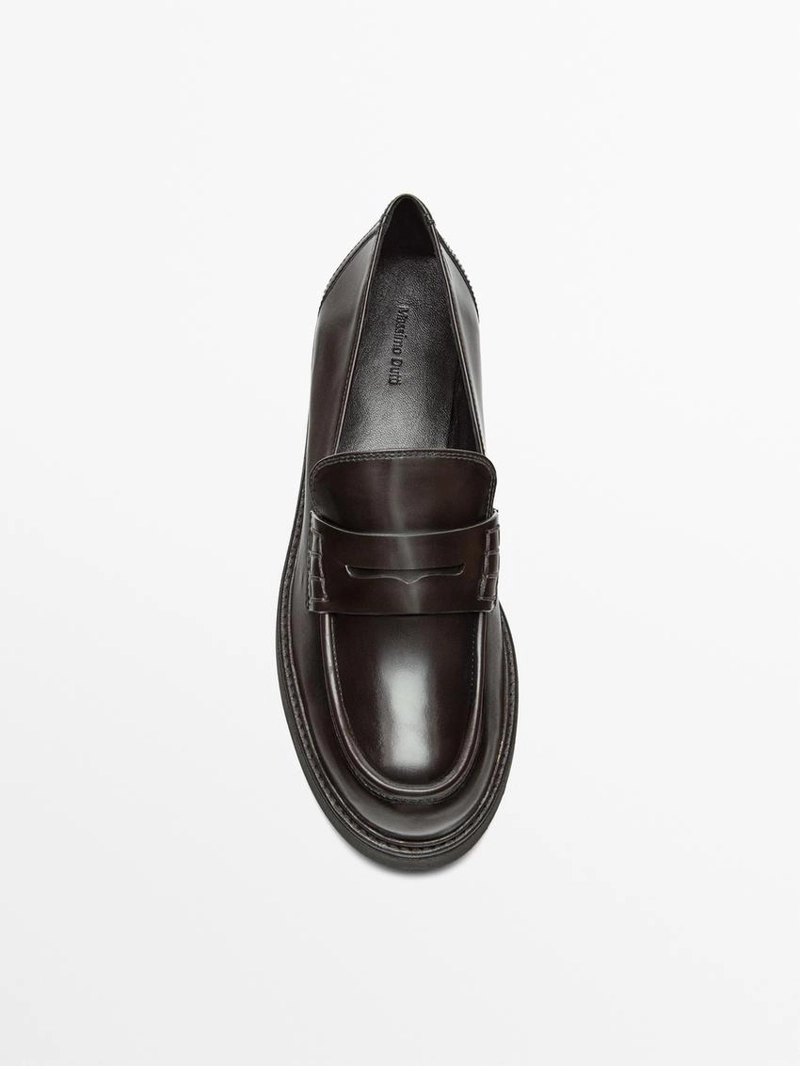 Лоферы с подошвой track sole penny