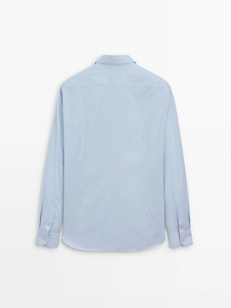 Рубашка из 100% хлопка в клетку для слегка зауженной посадки