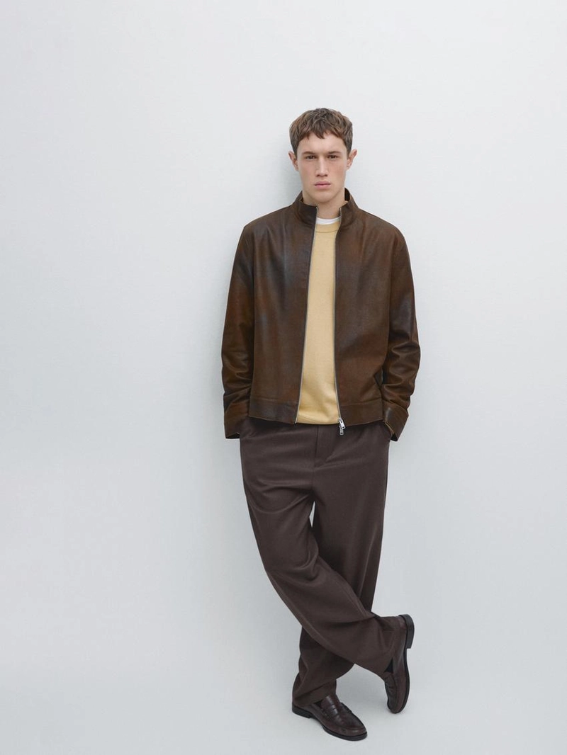 Куртка из замши с начесом