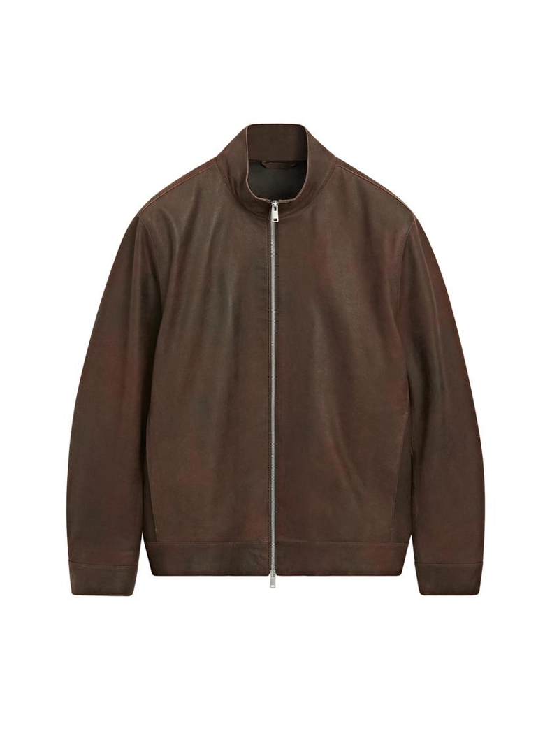 Куртка из замши с начесом