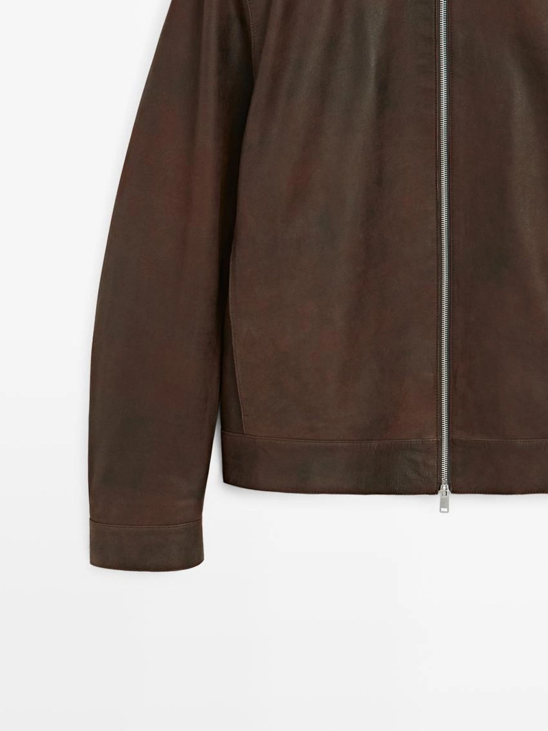 Куртка из замши с начесом