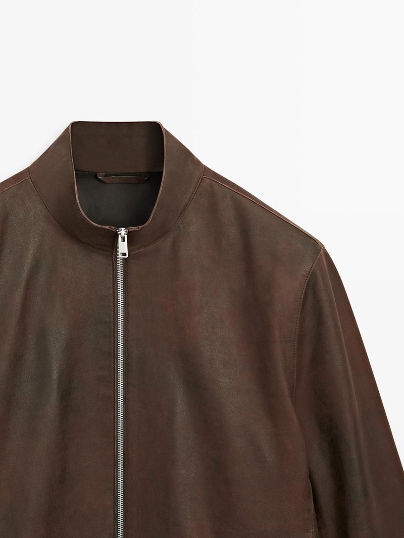 Куртка из замши с начесом