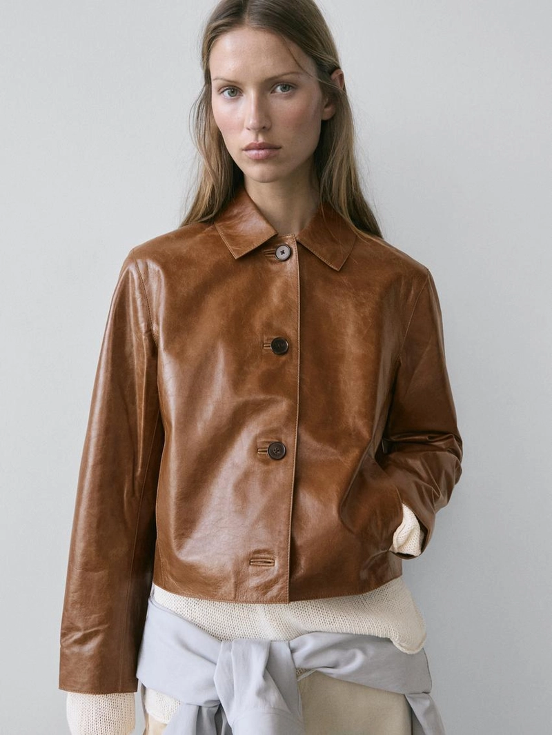 Куртка из овчины с крагулом