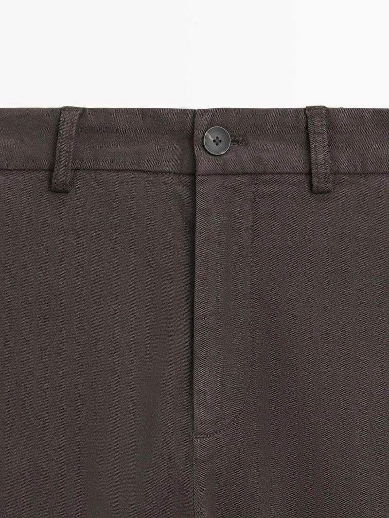 Брюки свободного кроя из хлопкового смесового материала