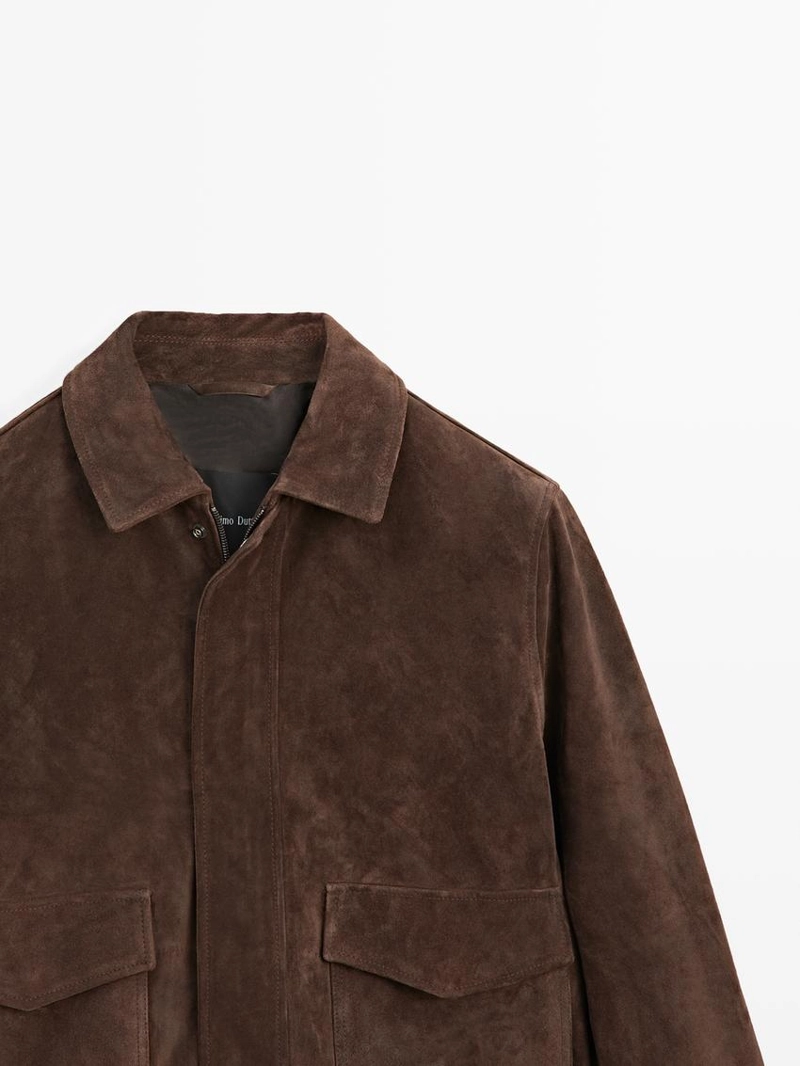 Куртка из замши