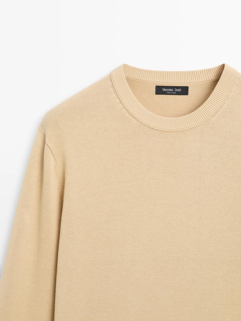 Джемпер из хлопково-шерстяной смеси