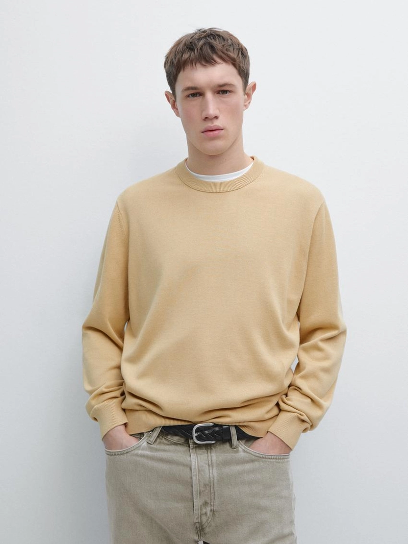 Джемпер из хлопково-шерстяной смеси