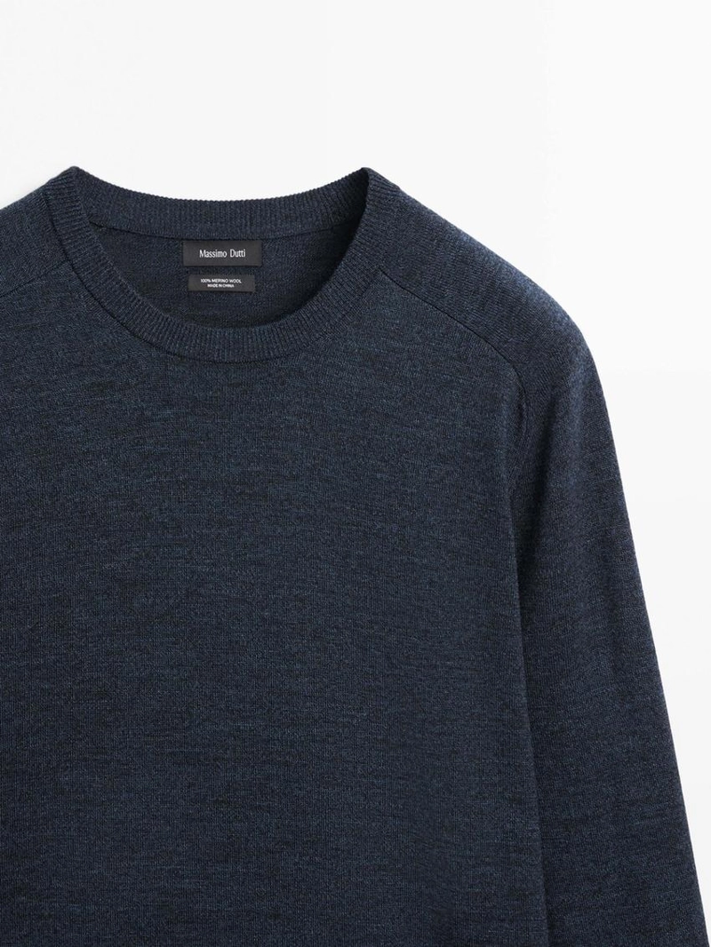 Водолазка из мериносовой шерсти с круглым вырезом