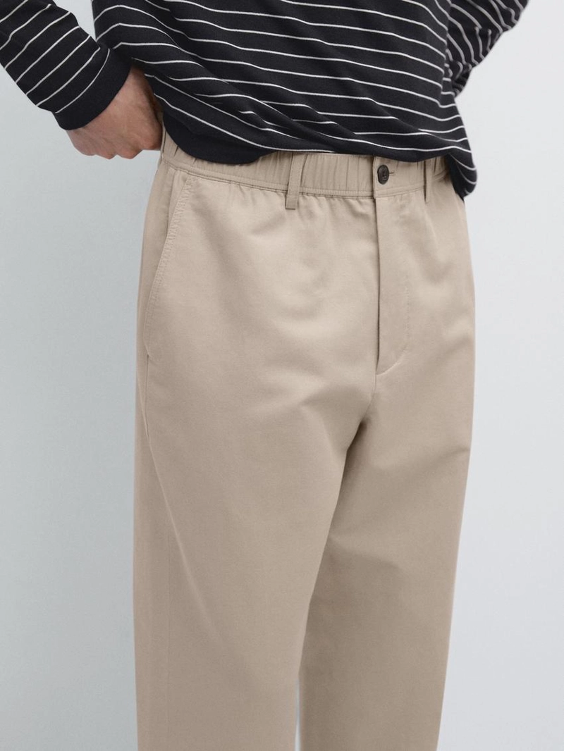 Брюки в стиле jogger fit из хлопковой смеси