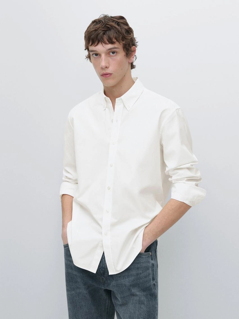 Рубашка regular fit из 100% хлопка