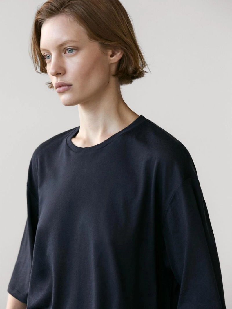 Футболка с короткими рукавами из хлопка oversize