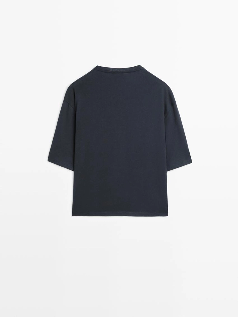 Футболка с короткими рукавами из хлопка oversize