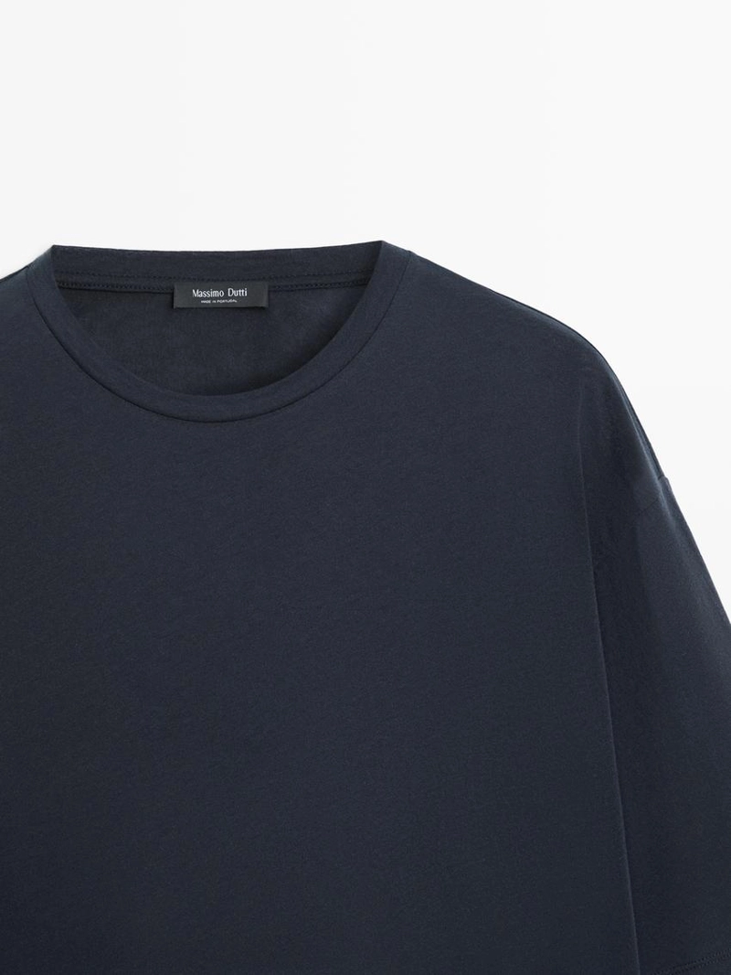 Футболка с короткими рукавами из хлопка oversize